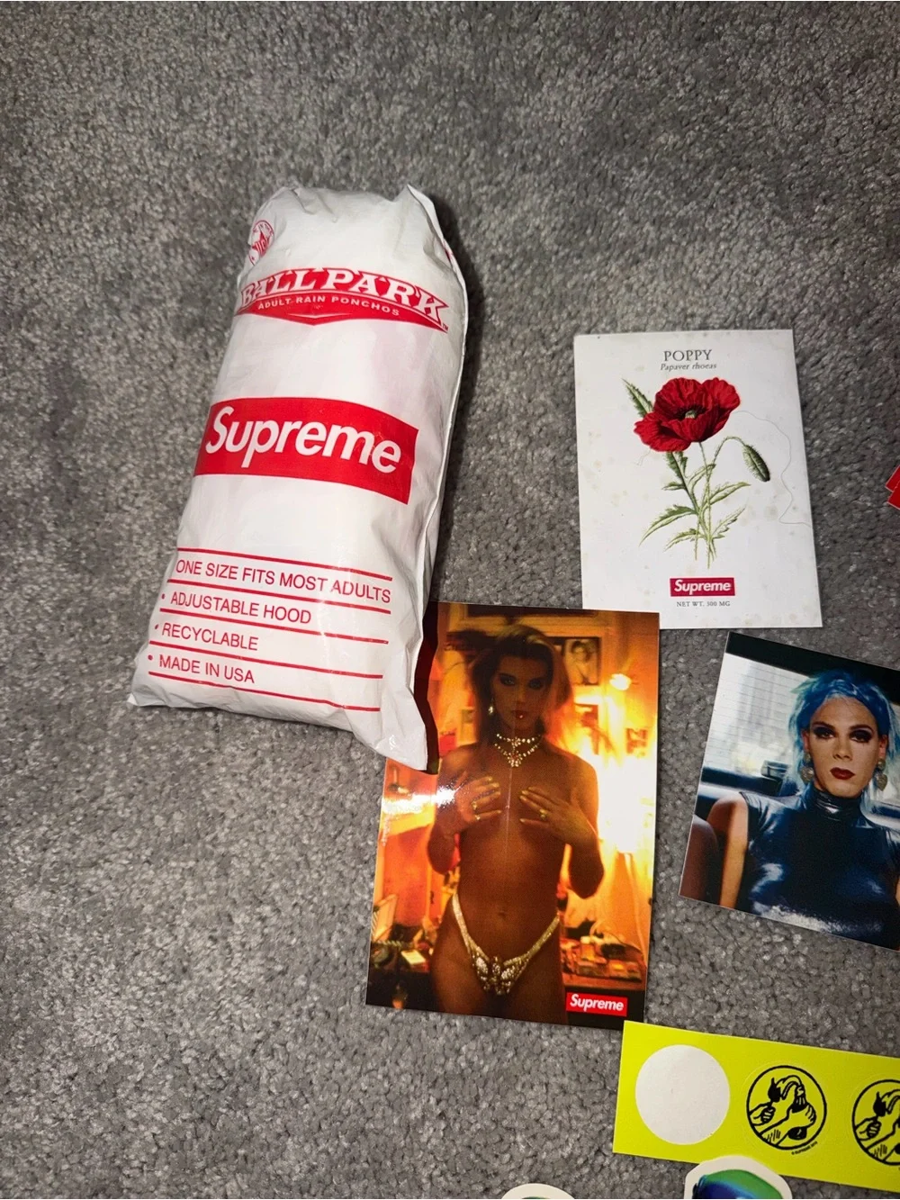 Supreme Red & White Sticker Lot - Branded Logo Decals